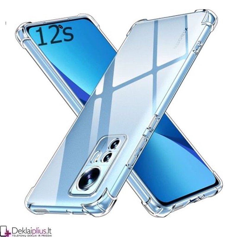 Anti shock plonas silikoninis dėklas - permatomas Xiaomi Redmi Note 12S telefonui Anti shock plonas silikoninis dėklas - permatomas Xiaomi Redmi Note 12S telefonui